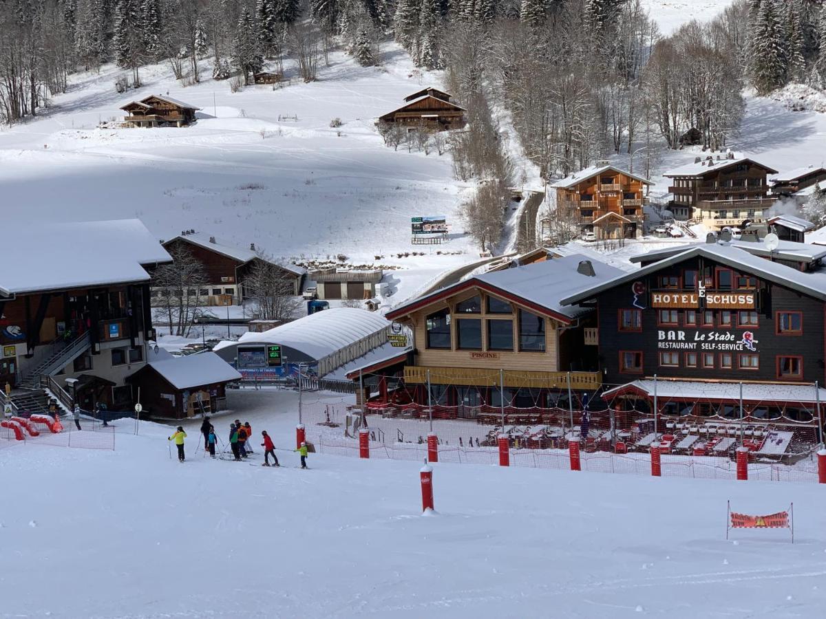 Le Schuss Hotel Chatel Bagian luar foto