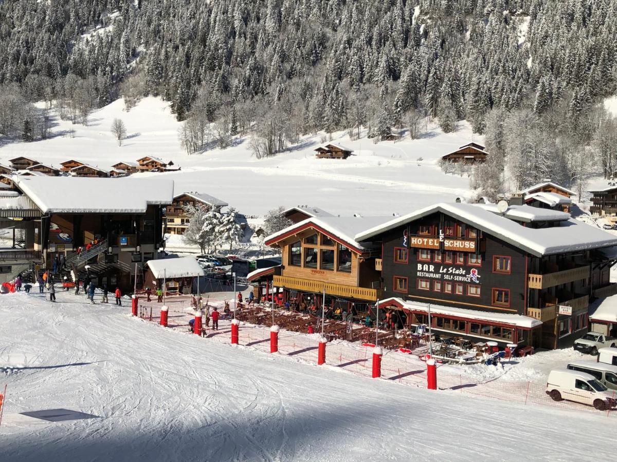 Le Schuss Hotel Chatel Bagian luar foto
